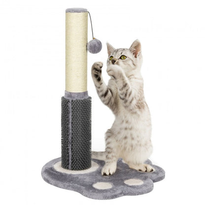 20.5 inch Tall Cat Scratching Post Claw Scratcher with Sisal Rope and Plush Ball