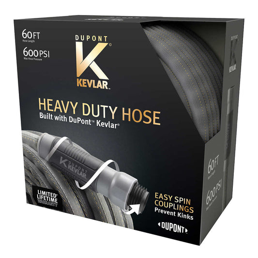 Kevlar 60-ft Fabric Hose with Swivel Coupling