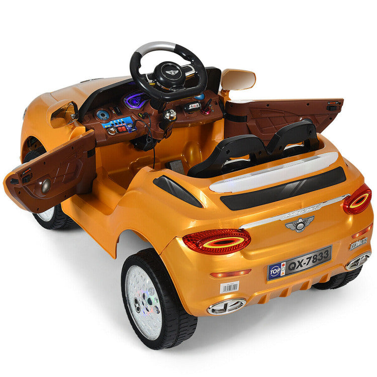 Costway 6V Kids RC SUV Ride-on Car with Remote Control and MP3