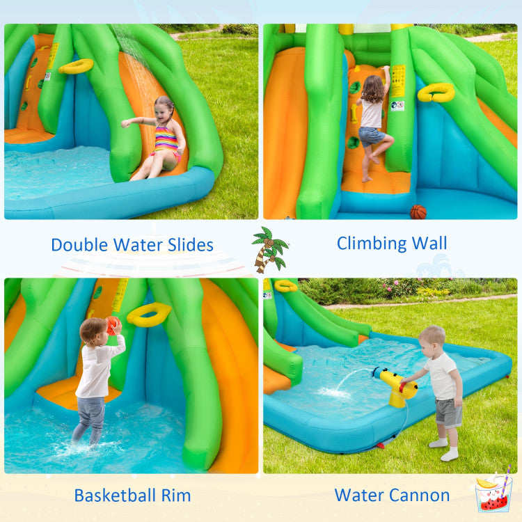 Kids Inflatable Water Park Bounce House with 480W Blower