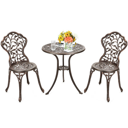 3-Piece Cast Aluminum Bistro Set