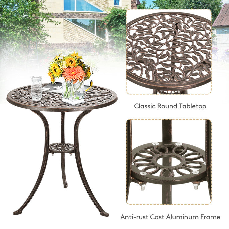 3-Piece Cast Aluminum Bistro Set