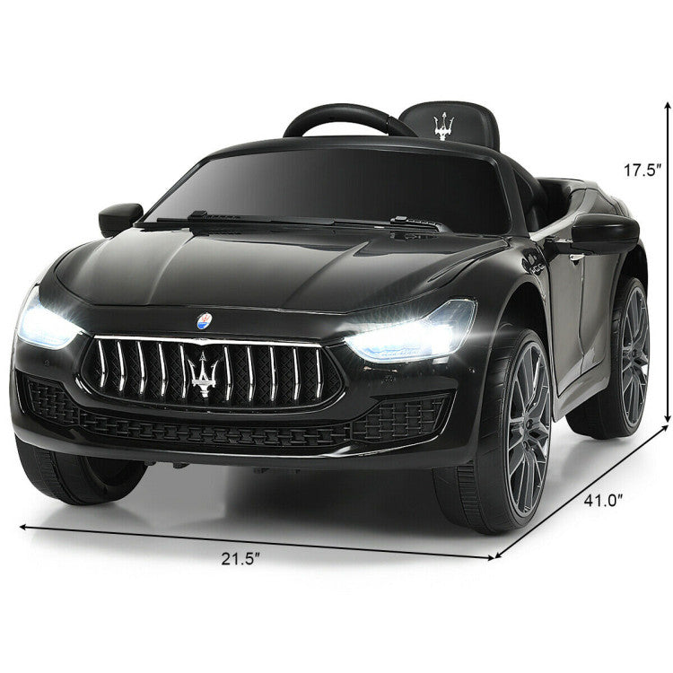 Costway 12 V Remote Control Maserati Licensed Kids Ride on Car