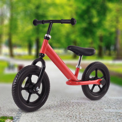 Costway 12-Inch Kids No-Pedal Bike with Adjustable Seat