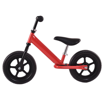 Costway 12-Inch Kids No-Pedal Bike with Adjustable Seat