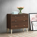 4-Drawer Dresser Cabinet Storage Organizer Rubber Leg with Rail