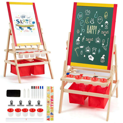 Flip-Over Double-Sided Kids Art Easel