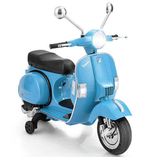 Costway 6V Kids Ride on Vespa Scooter Motorcycle with Headlight