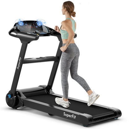 Costway 2.25HP Folding Treadmill with Bluetooth Speaker