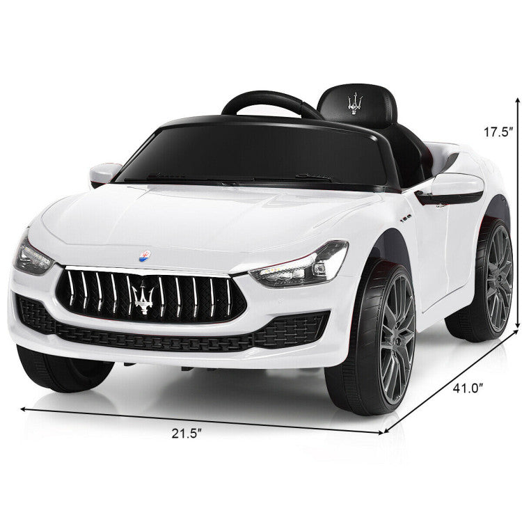 Costway 12 V Remote Control Maserati Licensed Kids Ride on Car