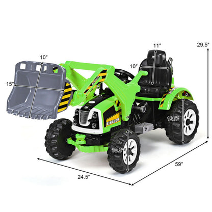 Costway 12V Battery Powered Kids Ride-on Dumper Truck