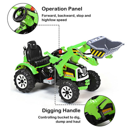 Costway 12V Battery Powered Kids Ride-on Dumper Truck