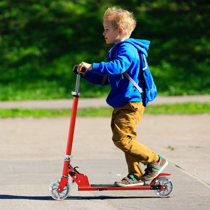 Costway Folding Aluminum Kids Kick Scooter with LED Lights