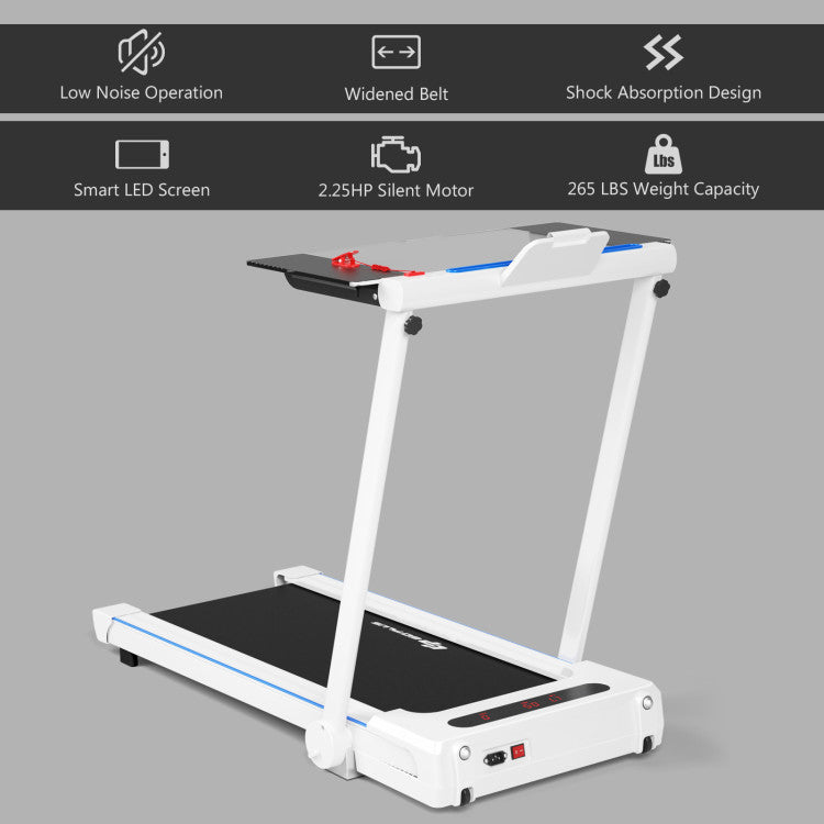 Costway 2.25 HP 3-in-1 Folding Treadmill with Remote Control