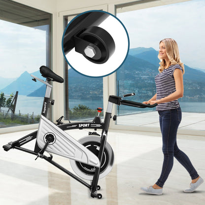 Indoor Exercise Cycling Bike with Heart Rate and Monitor