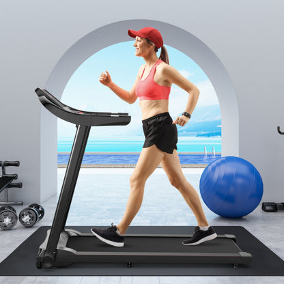 2.25HP Electric Folding Treadmill with HD LED Display and APP Control Speaker