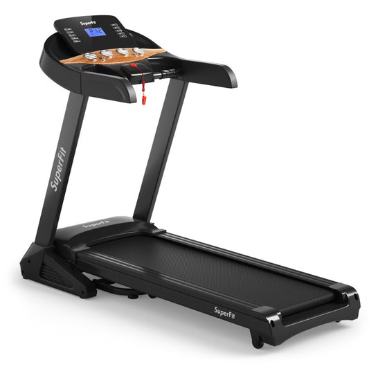 3.75HP Electric Folding Treadmill with Auto Incline 12 Program APP Control