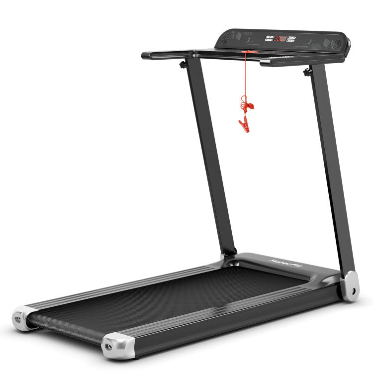 Costway 2.25 HP Electric Folding Treadmill with HD LED Display and APP Control Speaker