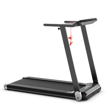 Costway 2.25 HP Electric Folding Treadmill with HD LED Display and APP Control Speaker