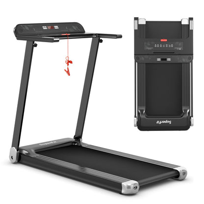 Costway 2.25 HP Electric Folding Treadmill with HD LED Display and APP Control Speaker