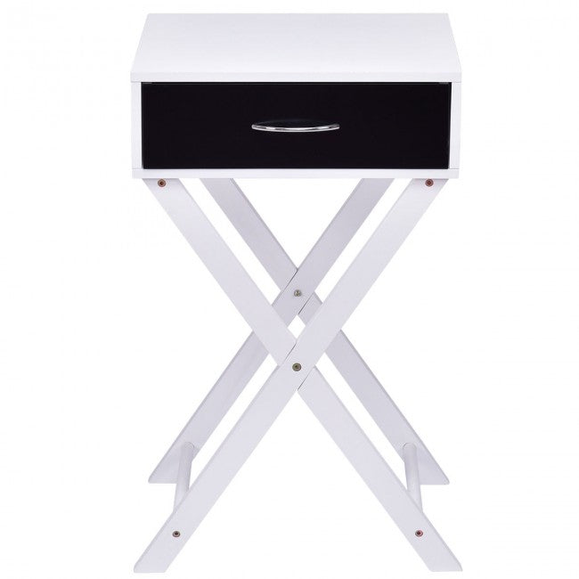 Modern X-Shape Accent Side End Table