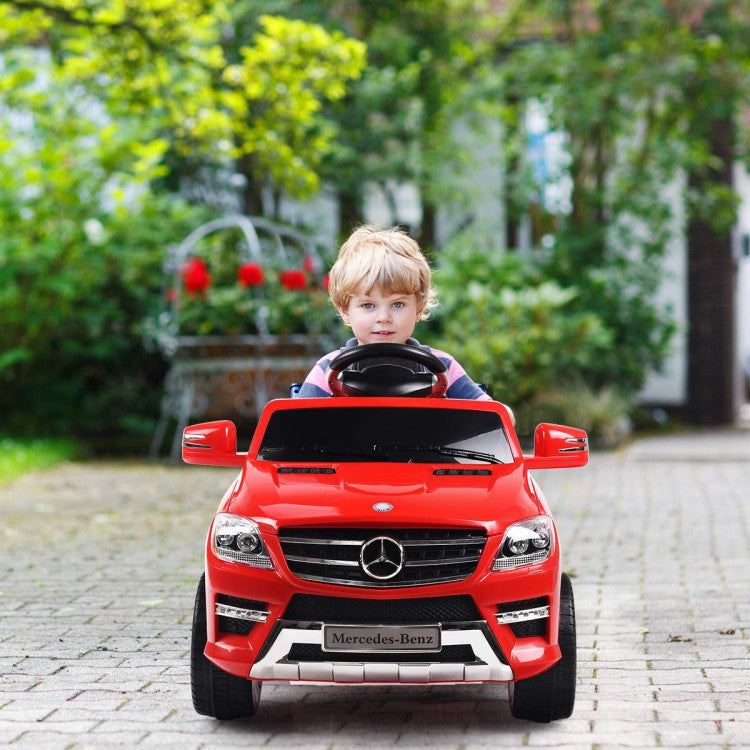 Costway 6V Mercedes Benz Kids Ride on Car with MP3+RC