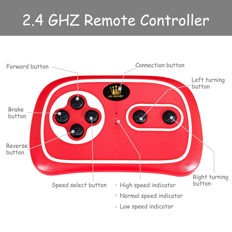 Costway 12 V Kids Electric Remote Control Riding Car