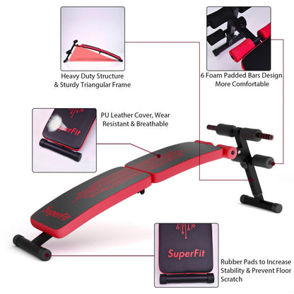 Abdominal Twister Trainer with Adjustable Height Exercise Bench