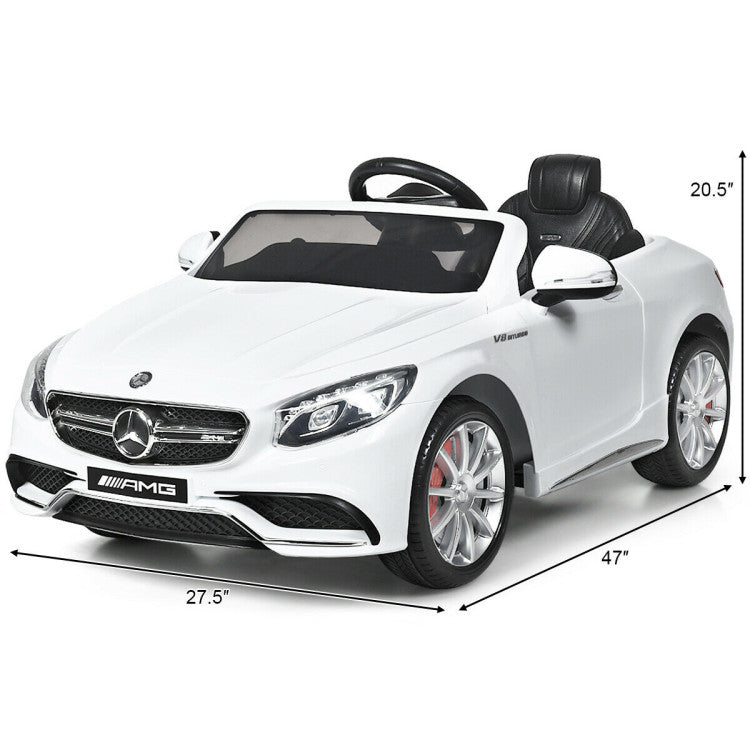 Costway 12 V Mercedes-Benz S63 Licensed Kids Ride On Car