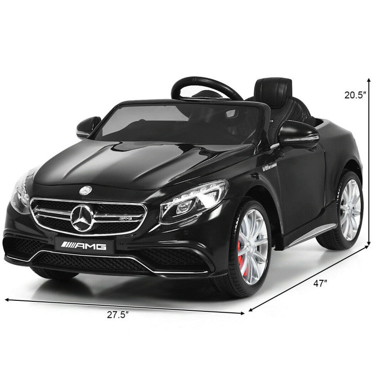 Costway 12 V Mercedes-Benz S63 Licensed Kids Ride On Car